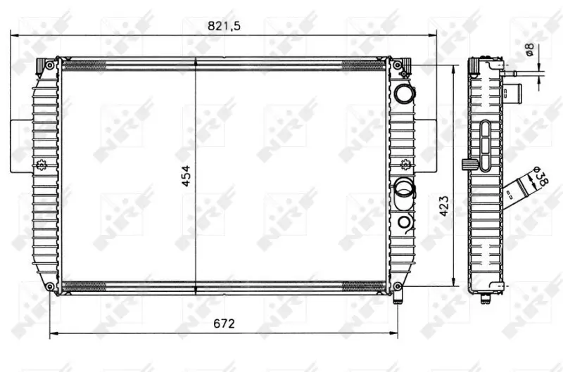 Kühler, Motorkühlung NRF 51564
