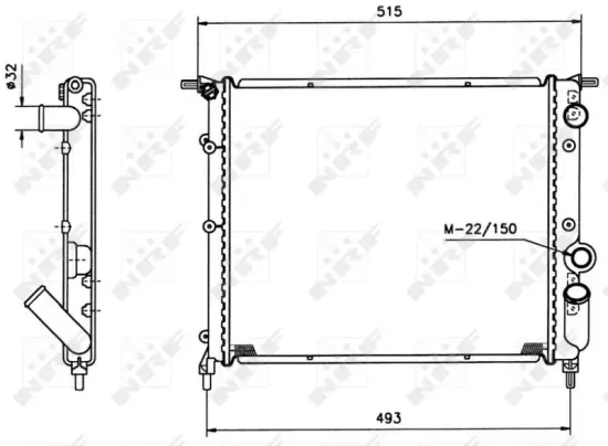 Kühler, Motorkühlung NRF 516259 Bild Kühler, Motorkühlung NRF 516259