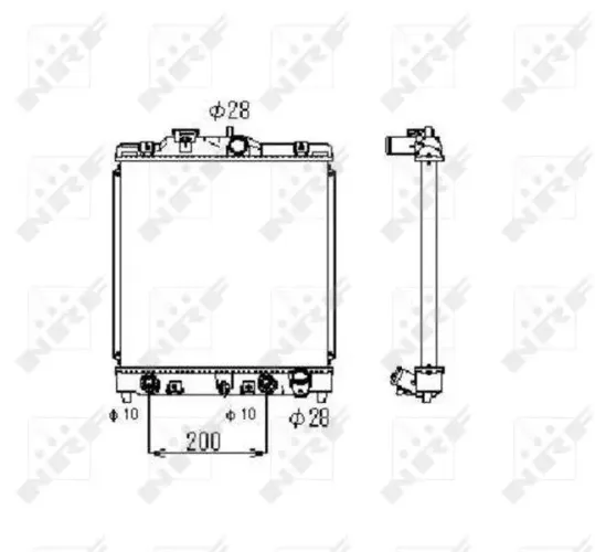 Kühler, Motorkühlung NRF 516356 Bild Kühler, Motorkühlung NRF 516356