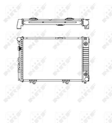 Kühler, Motorkühlung NRF 516574 Bild Kühler, Motorkühlung NRF 516574