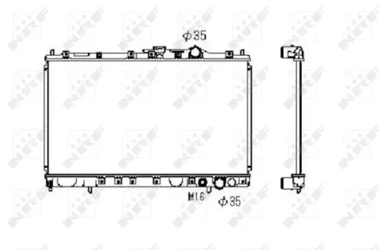 Kühler, Motorkühlung NRF 516658 Bild Kühler, Motorkühlung NRF 516658