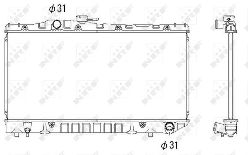 Kühler, Motorkühlung NRF 516712