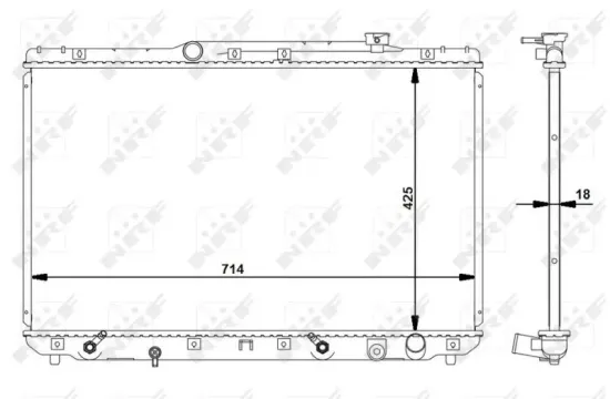 Kühler, Motorkühlung NRF 516721 Bild Kühler, Motorkühlung NRF 516721