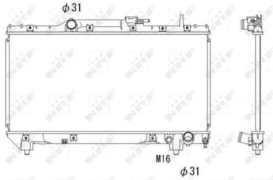 Kühler, Motorkühlung NRF 517590 Bild Kühler, Motorkühlung NRF 517590