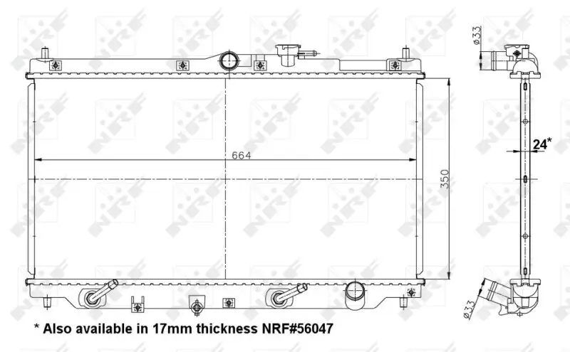 Kühler, Motorkühlung NRF 517722