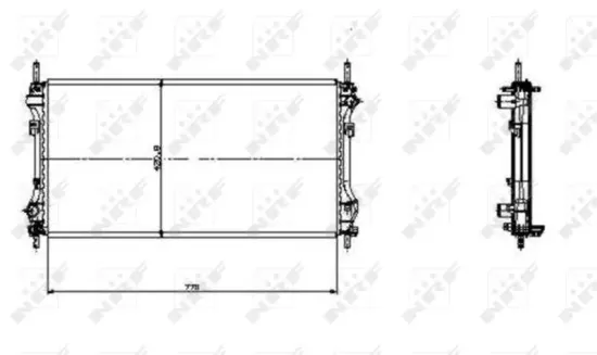 Kühler, Motorkühlung NRF 519697 Bild Kühler, Motorkühlung NRF 519697