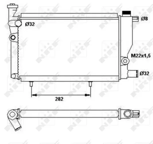 Kühler, Motorkühlung NRF 52024 Bild Kühler, Motorkühlung NRF 52024