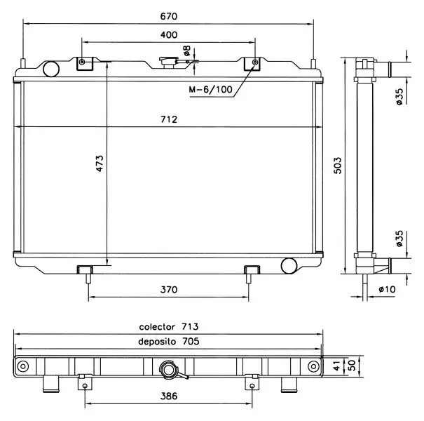 Kühler, Motorkühlung NRF 52070