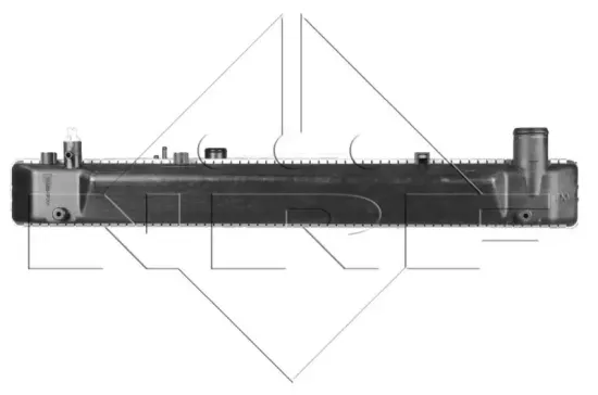 Kühler, Motorkühlung NRF 52231 Bild Kühler, Motorkühlung NRF 52231