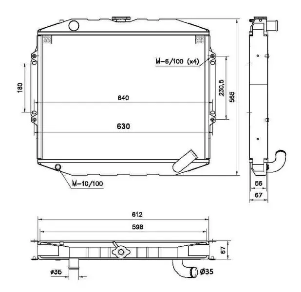 Kühler, Motorkühlung NRF 52282