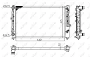 Kühler, Motorkühlung NRF 529504A