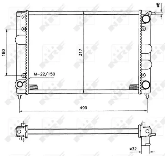 Kühler, Motorkühlung NRF 529505 Bild Kühler, Motorkühlung NRF 529505