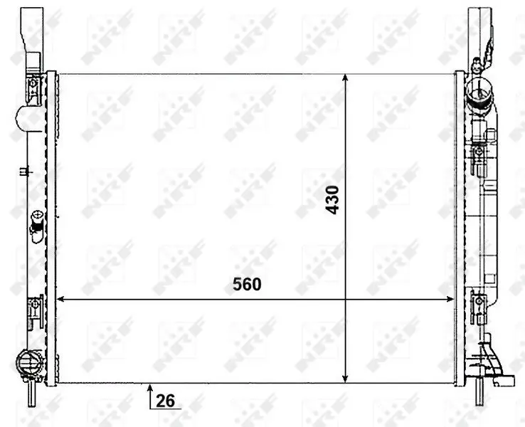 Kühler, Motorkühlung NRF 53001