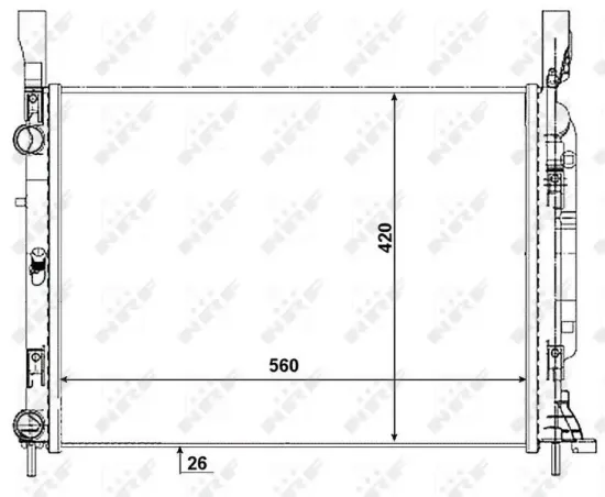 Kühler, Motorkühlung NRF 53003 Bild Kühler, Motorkühlung NRF 53003