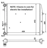 Kühler, Motorkühlung NRF 53021A