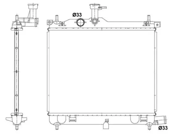 Kühler, Motorkühlung NRF 53025 Bild Kühler, Motorkühlung NRF 53025