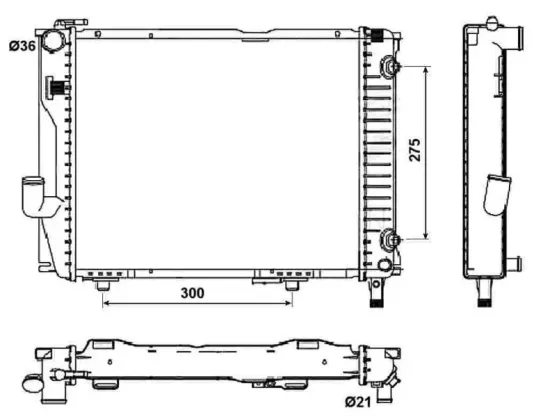 Kühler, Motorkühlung NRF 53030 Bild Kühler, Motorkühlung NRF 53030