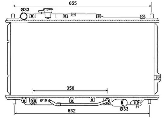 Kühler, Motorkühlung NRF 53033 Bild Kühler, Motorkühlung NRF 53033