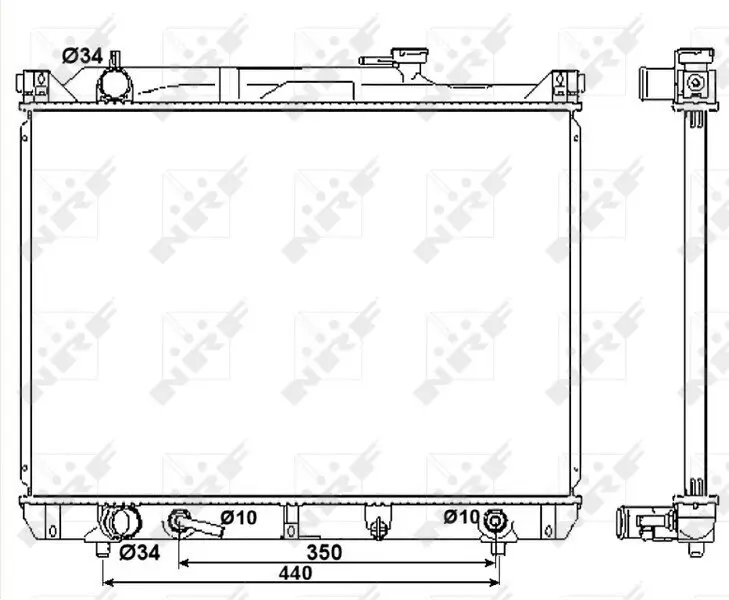 Kühler, Motorkühlung NRF 53037