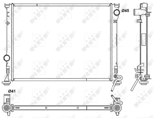 Kühler, Motorkühlung NRF 53042 Bild Kühler, Motorkühlung NRF 53042