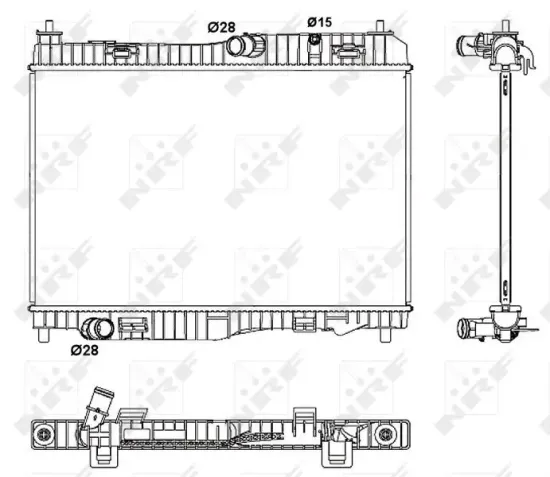Kühler, Motorkühlung NRF 53044 Bild Kühler, Motorkühlung NRF 53044