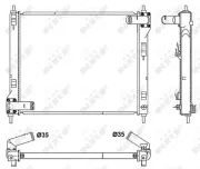 Kühler, Motorkühlung NRF 53061