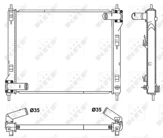 Kühler, Motorkühlung NRF 53061 Bild Kühler, Motorkühlung NRF 53061