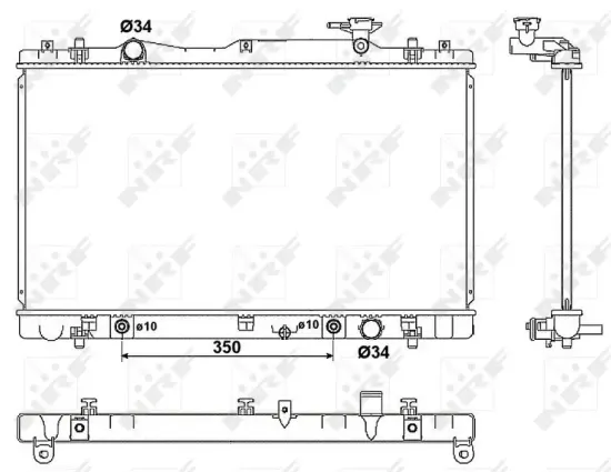 Kühler, Motorkühlung NRF 53063 Bild Kühler, Motorkühlung NRF 53063