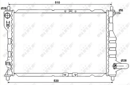 Kühler, Motorkühlung NRF 53068A Bild Kühler, Motorkühlung NRF 53068A