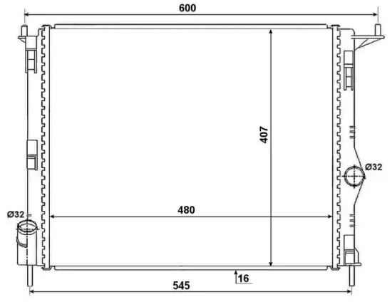 Kühler, Motorkühlung NRF 53069 Bild Kühler, Motorkühlung NRF 53069