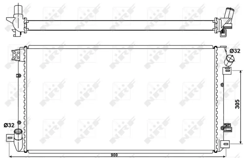 Kühler, Motorkühlung NRF 53076