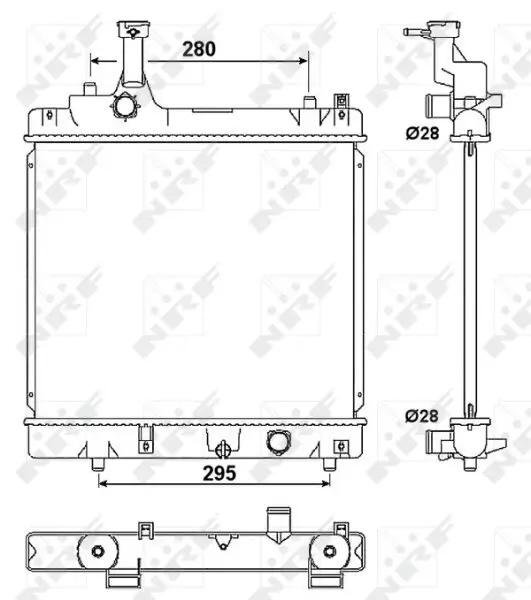 Kühler, Motorkühlung NRF 53078