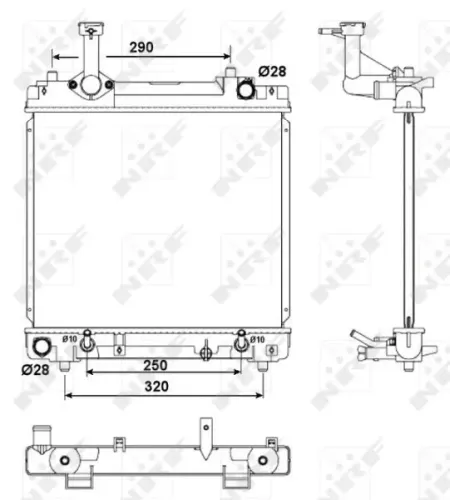 Kühler, Motorkühlung NRF 53079 Bild Kühler, Motorkühlung NRF 53079