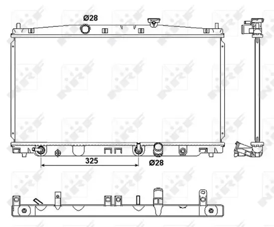 Kühler, Motorkühlung NRF 53094 Bild Kühler, Motorkühlung NRF 53094