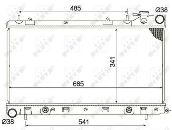 Kühler, Motorkühlung NRF 53095 Bild Kühler, Motorkühlung NRF 53095