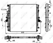 Kühler, Motorkühlung NRF 53097