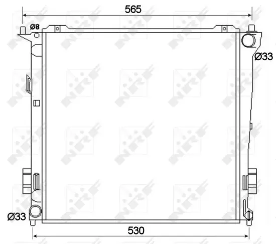 Kühler, Motorkühlung NRF 53109 Bild Kühler, Motorkühlung NRF 53109