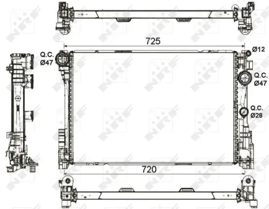 Kühler, Motorkühlung NRF 53113 Bild Kühler, Motorkühlung NRF 53113