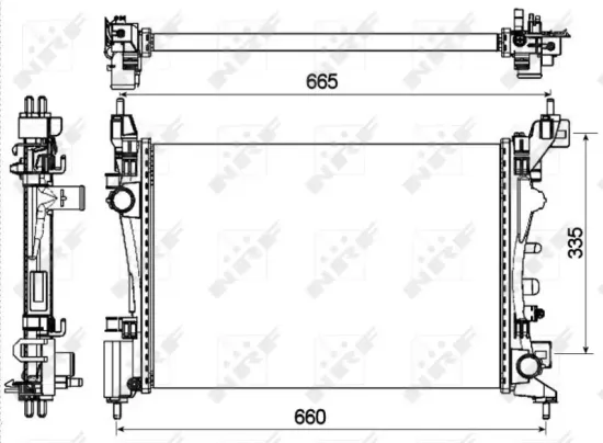 Kühler, Motorkühlung NRF 53115 Bild Kühler, Motorkühlung NRF 53115