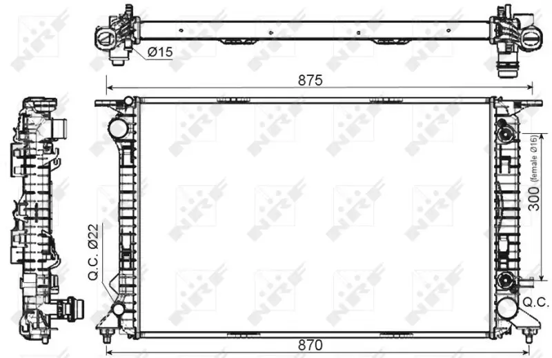 Kühler, Motorkühlung NRF 53116