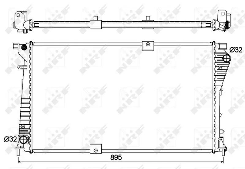 Kühler, Motorkühlung NRF 53123