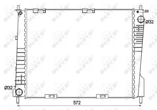 Kühler, Motorkühlung NRF 53125 Bild Kühler, Motorkühlung NRF 53125