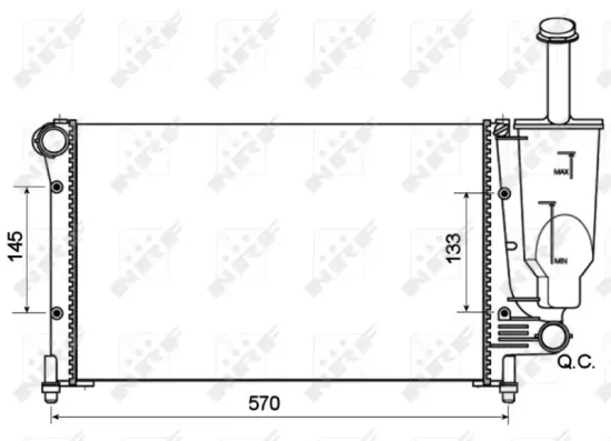 Kühler, Motorkühlung NRF 53128A Bild Kühler, Motorkühlung NRF 53128A