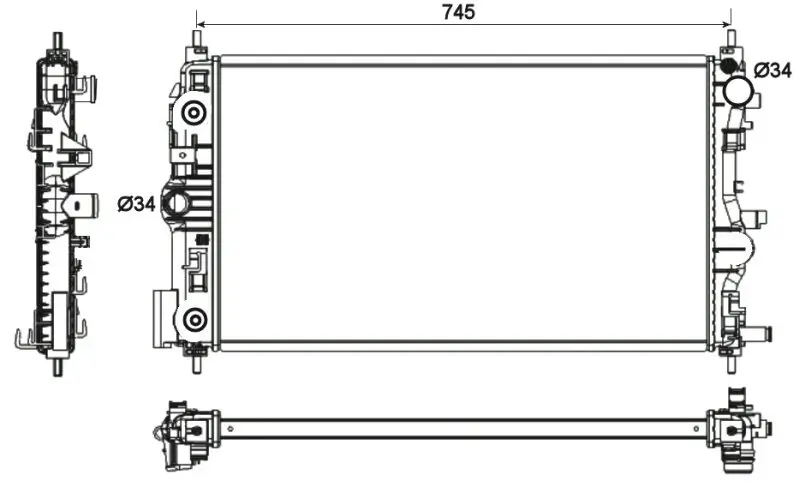 Kühler, Motorkühlung NRF 53131