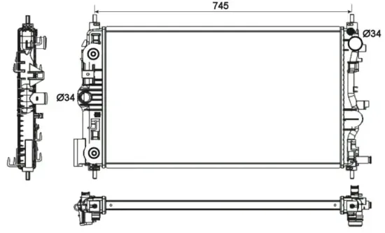 Kühler, Motorkühlung NRF 53131 Bild Kühler, Motorkühlung NRF 53131
