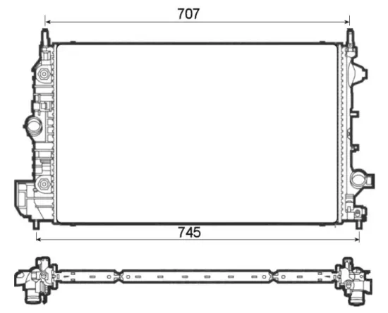 Kühler, Motorkühlung NRF 53132 Bild Kühler, Motorkühlung NRF 53132