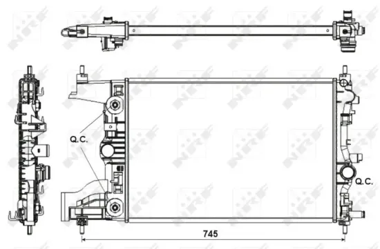 Kühler, Motorkühlung NRF 53153 Bild Kühler, Motorkühlung NRF 53153