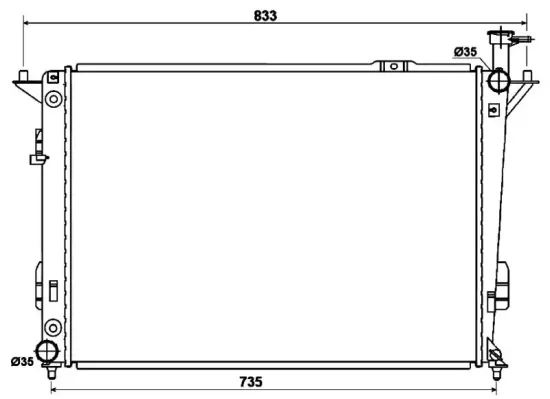 Kühler, Motorkühlung NRF 53168 Bild Kühler, Motorkühlung NRF 53168