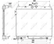 Kühler, Motorkühlung NRF 53173