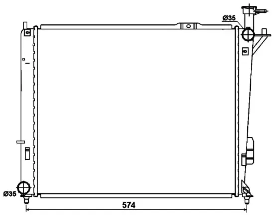 Kühler, Motorkühlung NRF 53174 Bild Kühler, Motorkühlung NRF 53174